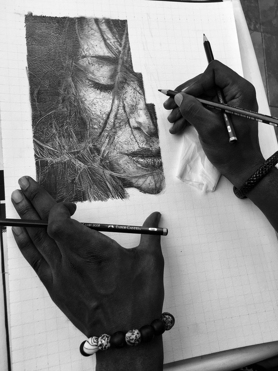 Hair study ongoing #WIP it’s really taking a while this one.
#hairstudy #artsy #hyperrealism #pencils #graphite #portrait #blackandwhite #ghana #art #ghanaianartist