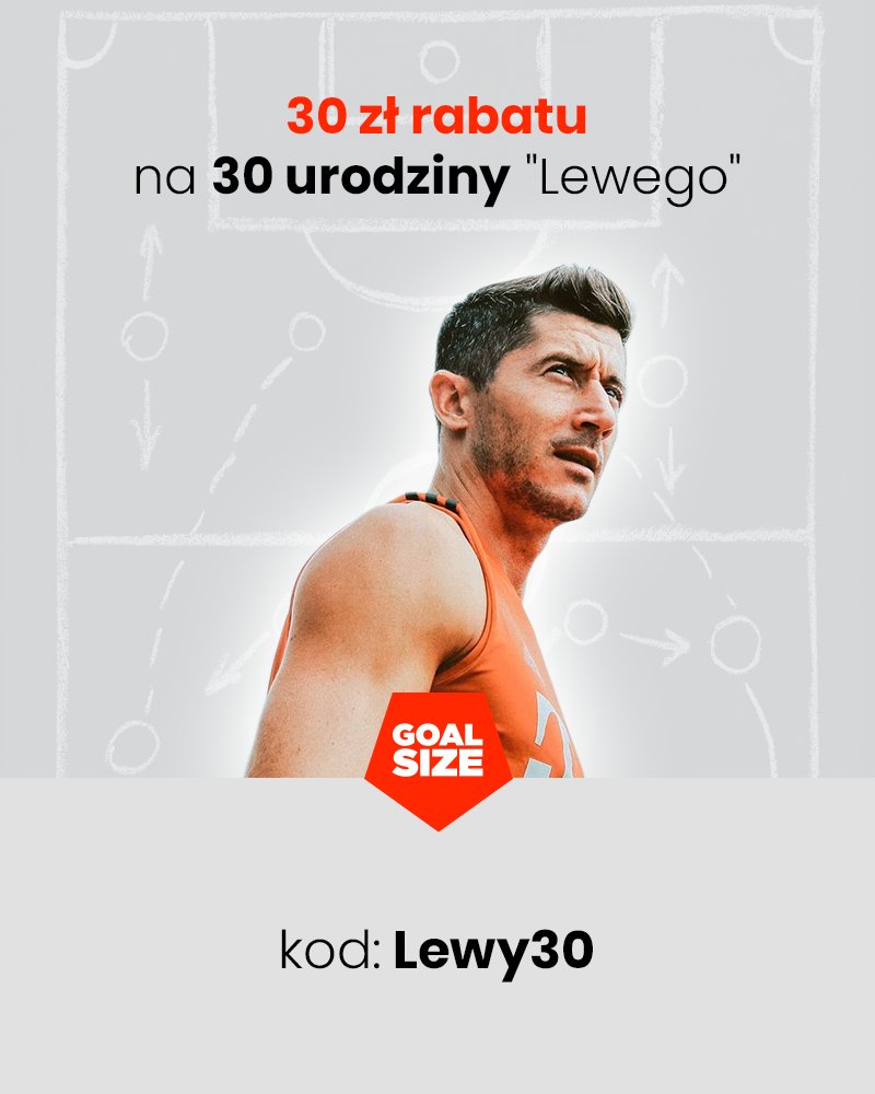 GoalSize_com's tweet photo. @lewy_official kończy dziś 30 lat!
Z tej okazji https://t.co/ZMao20UCu2 daje wszystkim kibicom Roberta kod rabatowy!
"Lewy30" ➡️ 30 zł zniżki na korki Nike Hypervenom, koszulki @FCBayern oraz odzież reprezentacji Polski. ✂️
Kod ważny do końca tygodnia! ⌛️

#FootballFIRST https://t.co/9dbpsIBPZH