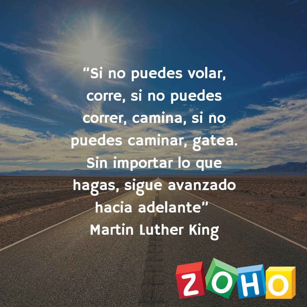 TecfullZoho's tweet photo. #DisfrutarLaVidaEs seguir luchando por tus metas a como de lugar #FelizMartes #Zoho #PartnersMéxico #CRM https://t.co/WroHehItwY