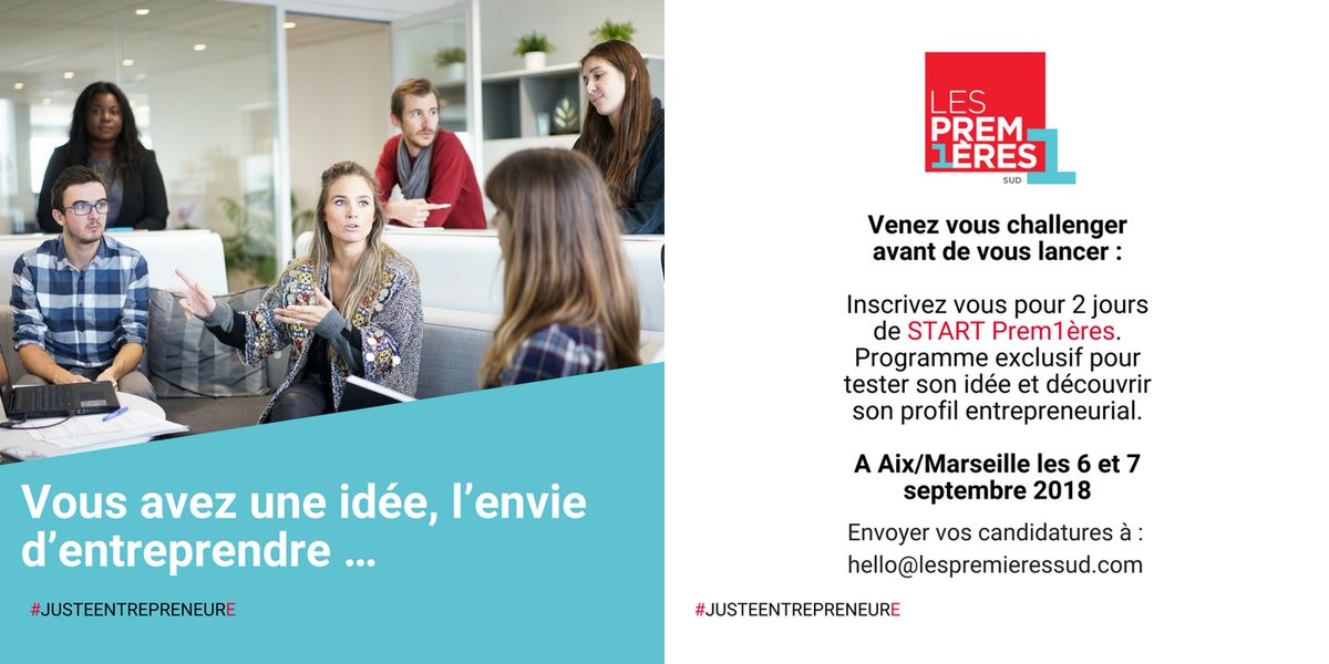 lespremieressud's tweet photo. Plus d'infos sur notre site : https://t.co/gXF1cC6wbK
#ENTREPRENEURIAT #ACCOMPAGNEMENT #JUSTEENTREPRENEURE https://t.co/1L8500hygp