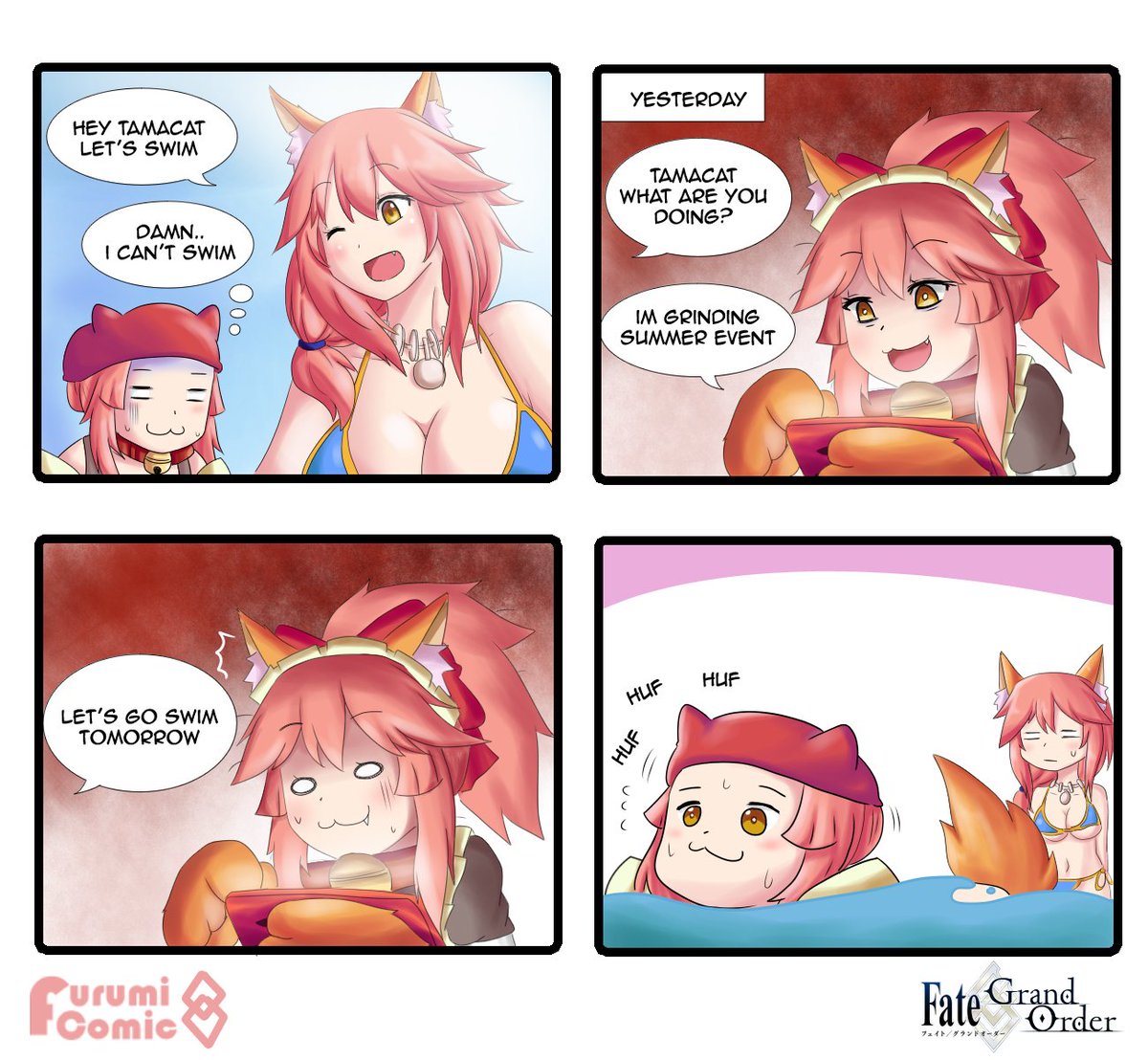Fgo A Summer Swim Just An Ordinary Cat Who Furumiの漫画
