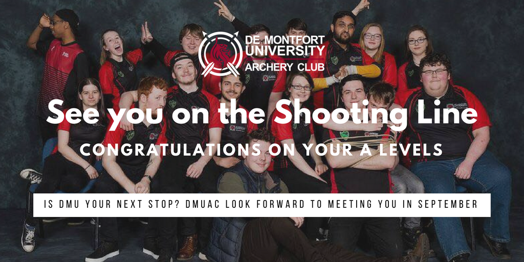DMUArchery's tweet photo. Results are out and everyones making their decisions. We look forward to seeing all you Freshers in September #helloleicester #WeAreDMU https://t.co/Gs3X8tZXYI