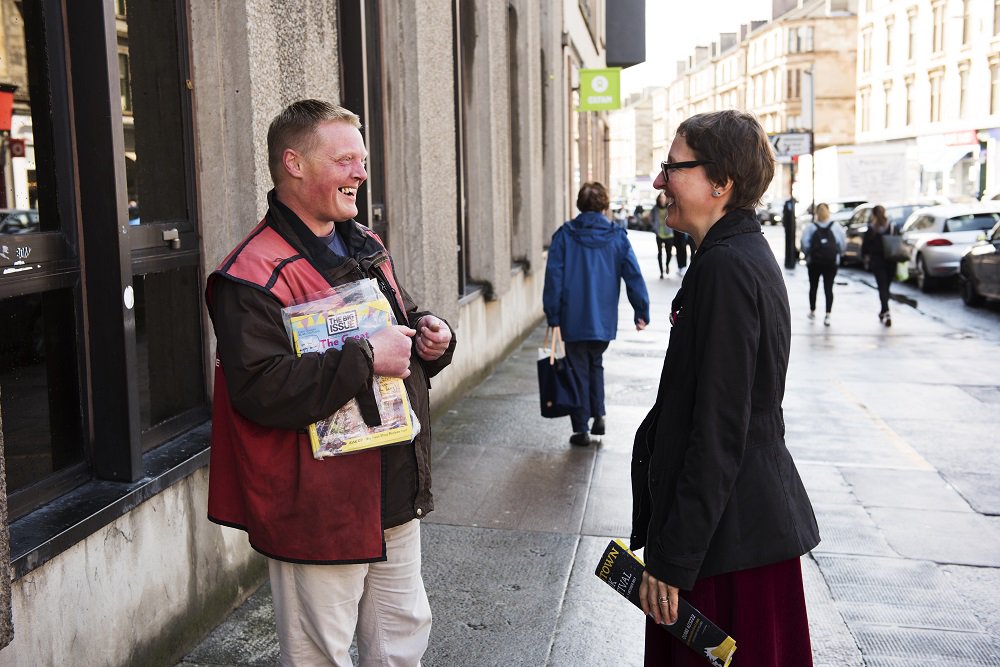 "Aside from earning money and helping me put my life back together, one of the best things about selling <a href="/BigIssue/">Big Issue</a> is getting to know people better. I've had great support from folk here. Too many to mention, but big thanks to them all." Daniel, Glasgow bit.ly/2N6Wily