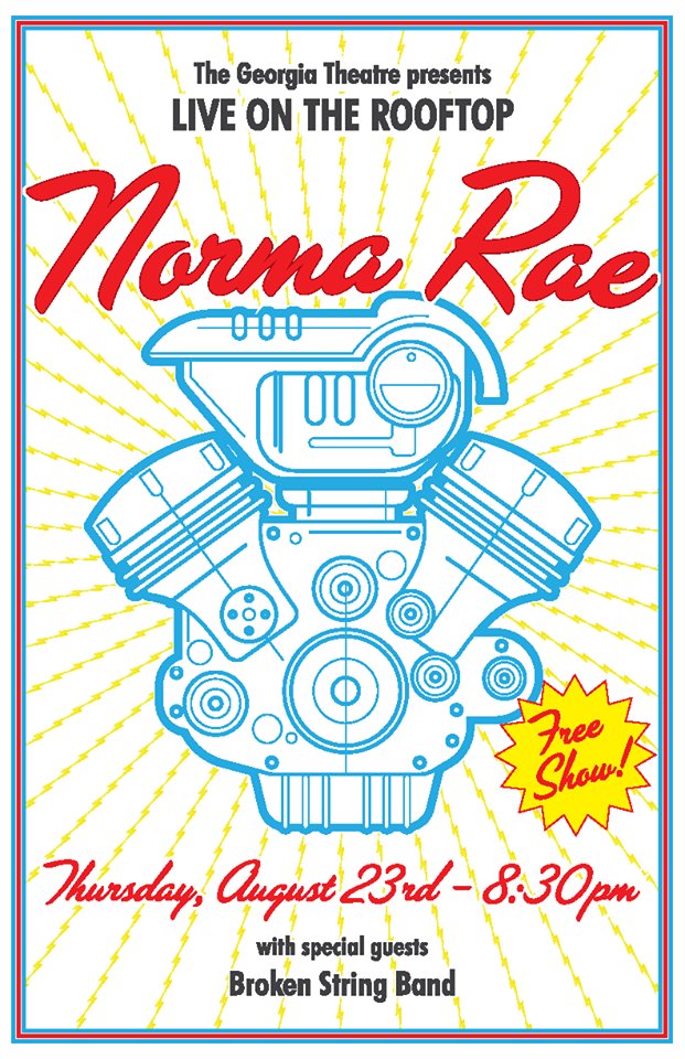 NormaRaeBand's tweet photo. Norma Rae is on the @GaTheatre  Rooftop this Thursday with Broken String Band and special guest @GSBJody  Jody Daniels from @GrasslandString  Band! Weather will be PERFECT! See y'all there! https://t.co/WbzMjx52K8