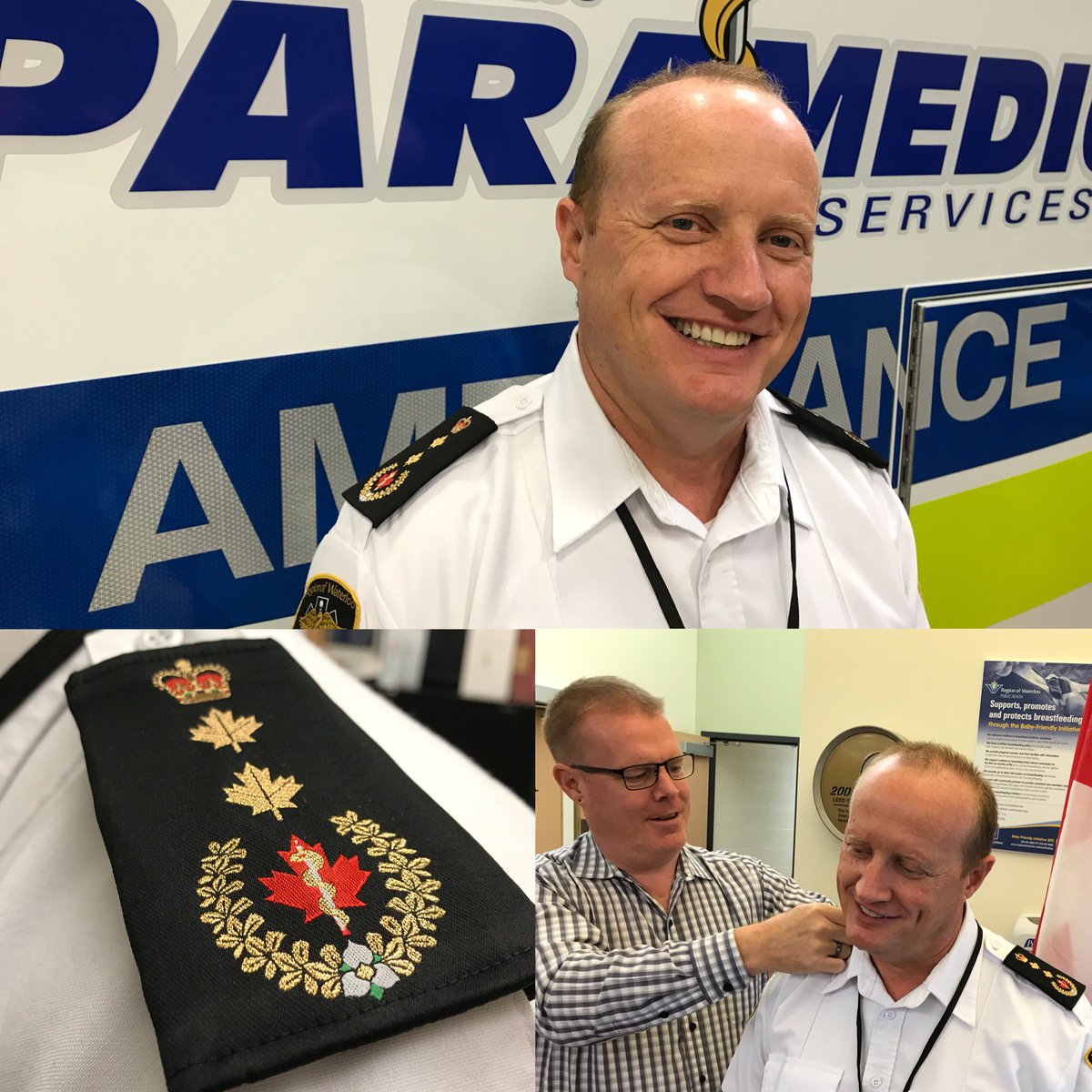 ROWParamedics's tweet photo. Deputy Chief Topham! Our newest Deputy to join the ranks @ROWParamedics.  We are excited for what the future brings! Best of luck to you in your new role. #Congratulations from all! https://t.co/inFOcEOnY0
