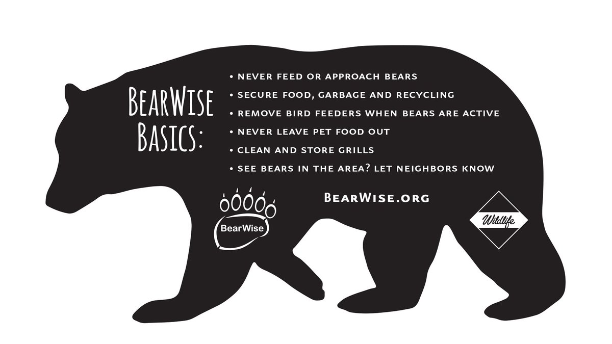 Thanks to conservation and management efforts, black bears are making a dramatic comeback in the Southeast. As bears expand into areas with suitable habitat, it is important for communities to learn how to coexist with them.

Be #BearWise: bearwise.org
