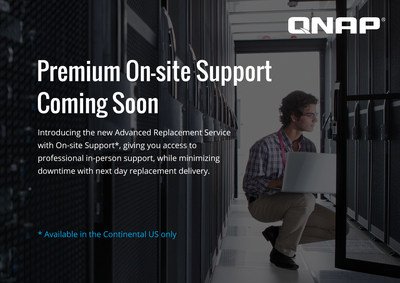 QNAP_nas's tweet photo. @QNAP_Nas Will Soon be Delivering Datacenter ‘Peace of Mind’ with New On-site Service, Advanced Replacement, and Extended Warranty Service https://t.co/IHSe9aPtRK https://t.co/hHWybwvBQ1