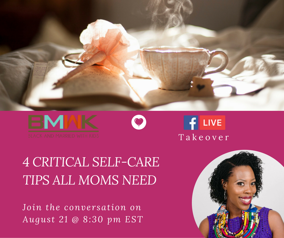 MomsNCharge's tweet photo. Did you hear?! I'll be back to take over the @blackandmarried Facebook page again tonight! I'll be sharing 4 critical self-care tips all moms need. Join me at 8pm EST. #BMWKtakeover #motherhood #FLYmom https://t.co/i5oCzSgCO8