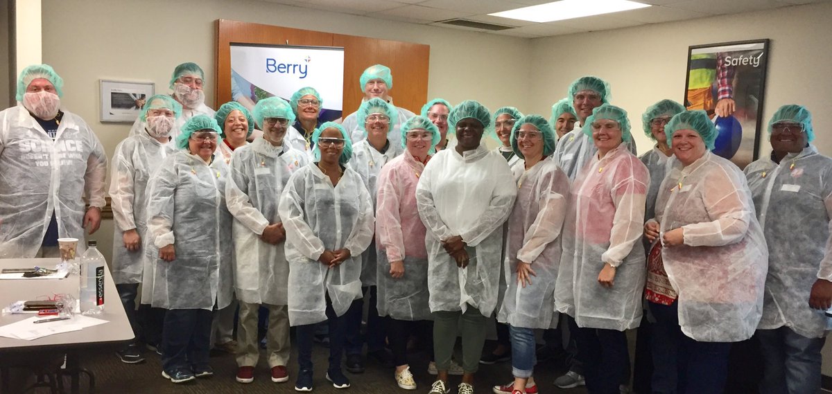 ⁦<a href="/PatapscoPatriot/">Patapsco Patriot</a>⁩ leaders suited up, ready to tour ⁦@BerryPlastics⁩, looking for academic connections to workforce skills for all students! ⁦<a href="/CTE_BaltCoPS/">BCPS CTE Office</a>⁩ #SuccessAfterBCPS #GiftWithPurchase