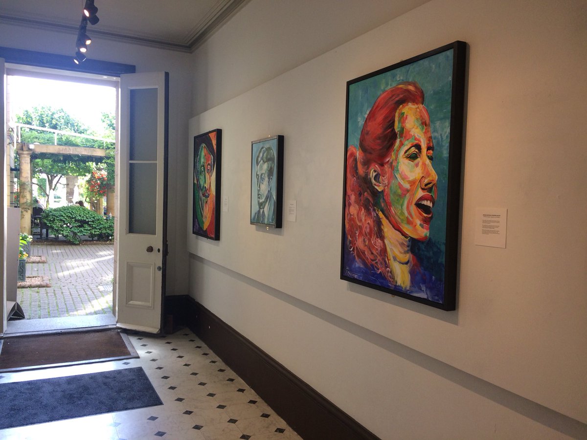 99percenttrue's tweet photo. Great to see all the wonderful art of @Shirl_The_Wirl on display @loveheritage #linkgallery #jerseyicons https://t.co/56EwP37mCW