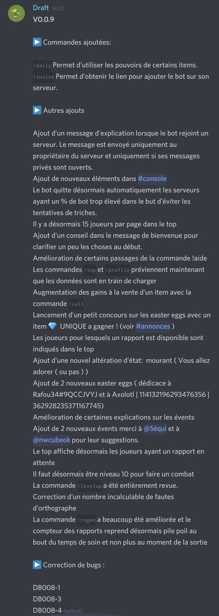 crownicles0099's tweet photo. 🎉[MISE À JOUR]

Rejoignez le projet et participez à la création d'un bot discord !

https://t.co/bOZ4fj0WnH https://t.co/KKxU9JV6X4