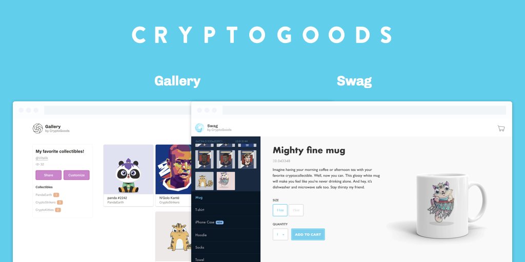 1/ Some news:

We’re leveling up the CryptoGoods brand. 

👋 We’ve acquired the domain cryptogoods.com
👀 We're renaming the <a href="/cryptogoodsHQ/">CryptoGoods</a> and <a href="/NIFTYgallery/">CryptoGoods Gallery (formerly NIFTYgallery)</a> products under the CryptoGoods brand
🚀 We're creating resources to help inform and grow the space

A thread 🤠...