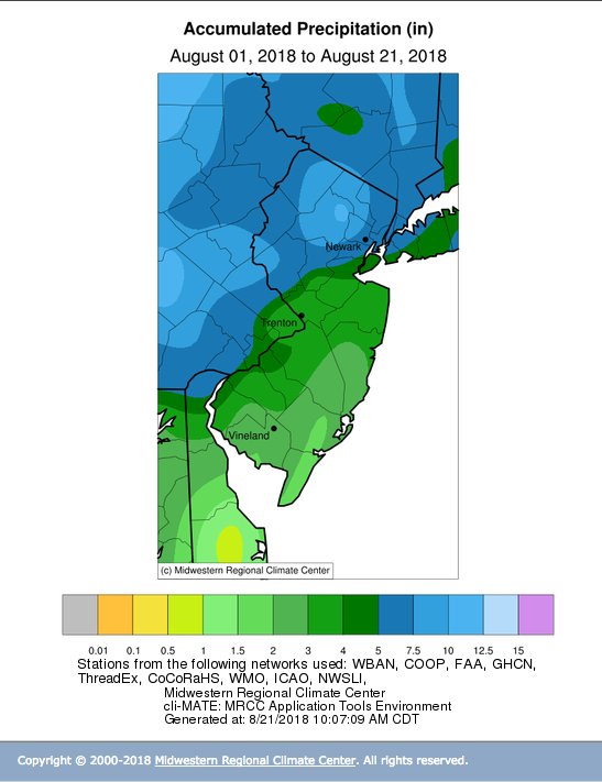 DaveCurren's tweet photo. There are parts on N NJ (@MorrisCountyNJ especially) that have seen almost 3mos of rain this August. No wonder the skeeters have been so bad!
#Mosquito #NewJerseysAirforce #flyingteeth
#NJToday #NJwx #climate @News12NJ https://t.co/dG0Pza7veF