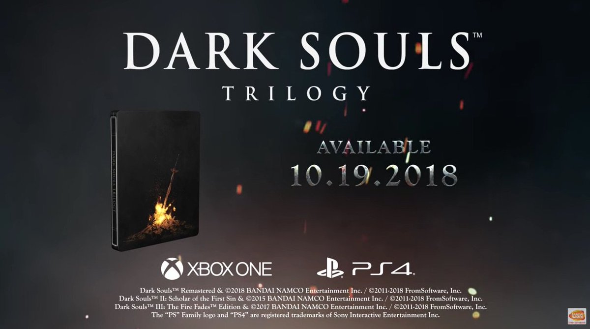 Lbabinz On Twitter Dark Souls Trilogy Box Art Coming October 19 2018