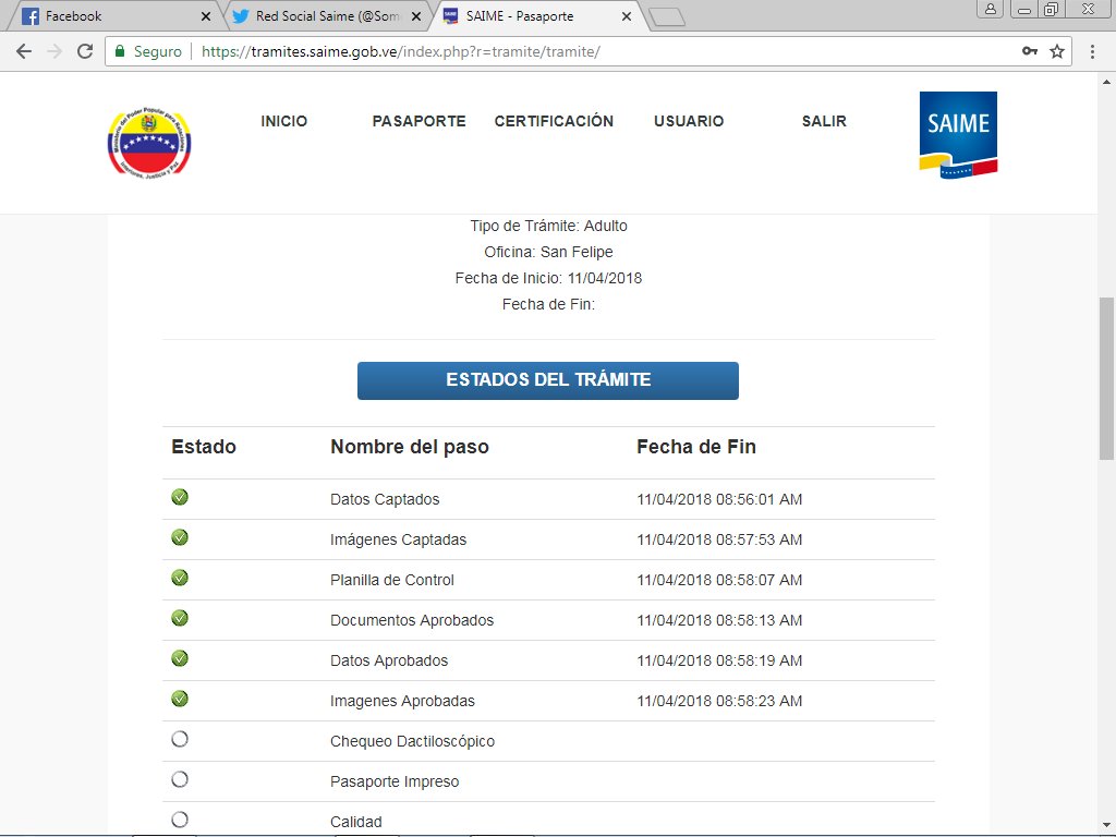 Angelocqa's tweet photo. @SomosRedSaime @NicolasMaduro @maperezpirela Buenos dias  desde el 11/04/2018 que fui a la cita y hoy ya es 21/08/2018 y aun estoy esperando que me aprueben el Chequeo Dactiloscópico. Angelo Leonardo Cequea Colmenarez . CI:27067124  Espero una pronta solución de su parte. https://t.co/nYodeo8GD5