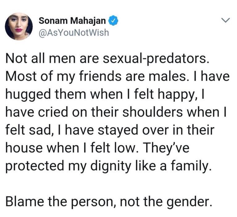 infinite_groove's tweet photo. totally agree..... #VeryWellSaid #GenderEquality #NotEveryoneIsTheSame 👌🤔👌 https://t.co/fm6Nayo5Xa