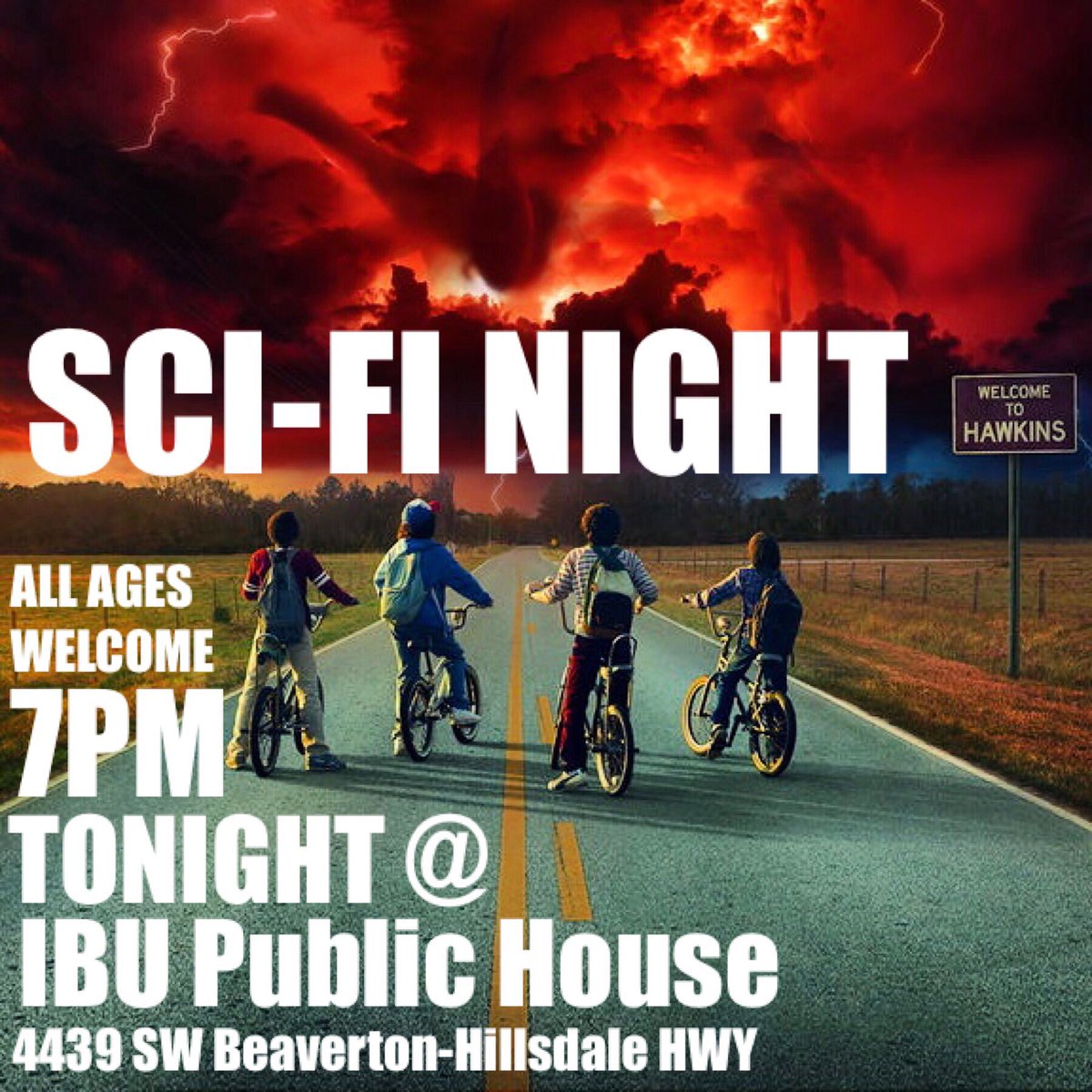 StumptownTrivia's tweet photo. Tonight we are back at @ibupdx in #Portland at 7pm for Sci-Fi night! If you're into #StarWars, #StrangerThings, #StarTrek...or just anything #scifi, you should probably join us. 🍻🖖🏼
#SciFi #Trivia #Beaverton #PDX #PDXEvents #Stumptown #PortlandTrivia #IBUPublicHouse https://t.co/ZlwI7ovn2L