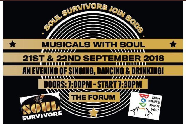 soulsurvivors10's tweet photo. Not long now our show Musicals With Soul 21st and 22nd September at @theforumbarrow with @BarrowODS 😎 get your tickets before they sell out ! https://t.co/IjgSLvRW6H