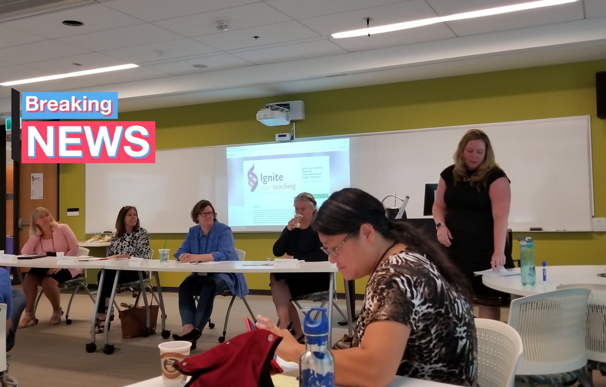 EdenHennessey's tweet image. Discussing #computationalthinking in education across disciplines w/ Dr. Julie Mueller #igniteyourteaching @LaurierTeaching @teachdigitalLAB @LazaridisSchool