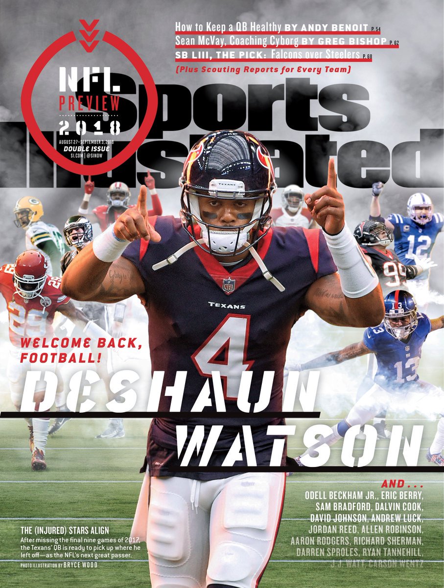 bishpleaseWrite's tweet photo. First, Dabo Swinney compared him to Michael Jordan. Then, for seven games as a rookie, he had arguably the single best stretch by any NFL player, of any experience level, at any position. This week's cover story on the return of @deshaunwatson https://t.co/8T0Z4CoGv5 https://t.co/VZLx8ueN2l
