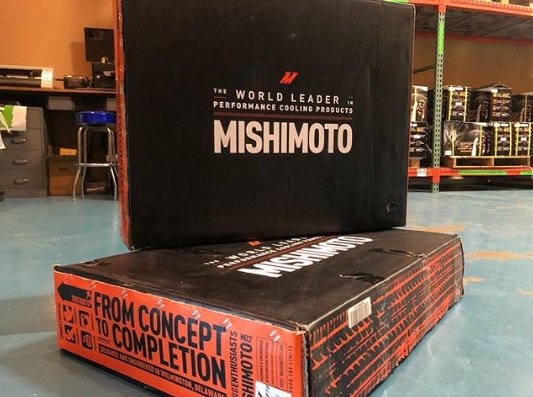 AJWPerformance's tweet photo. Always a good day when the Mishimoto pieces start rolling in! #ajwperformance #mishimoto #iscsuspension #nissan #240sx #350z #silvia #fairlady https://t.co/2W6taxjdrX