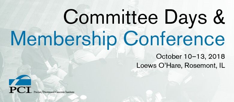 PCIprecast's tweet photo. Registration is open for the PCI Committee Days and Membership Conference! Make sure to register before September 12, to take advantage of the early bird fee of $295. #CommitteeDays #Membership #HowPrecastBuilds #Precast #Concrete https://t.co/WNvADa6xv5