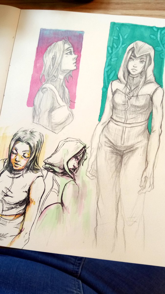 TheCleox's tweet photo. #Sketchpage of the day ! I'm still working in my project (and Web-comic😉) #codeveritas ! Here my #OC Tessa with new outfit ✨
#sketch #markers #croquis #sketchbook #art #artwork #originalart #originalcharacter #traditionalart #doodle #cleox https://t.co/ot185aFPfV