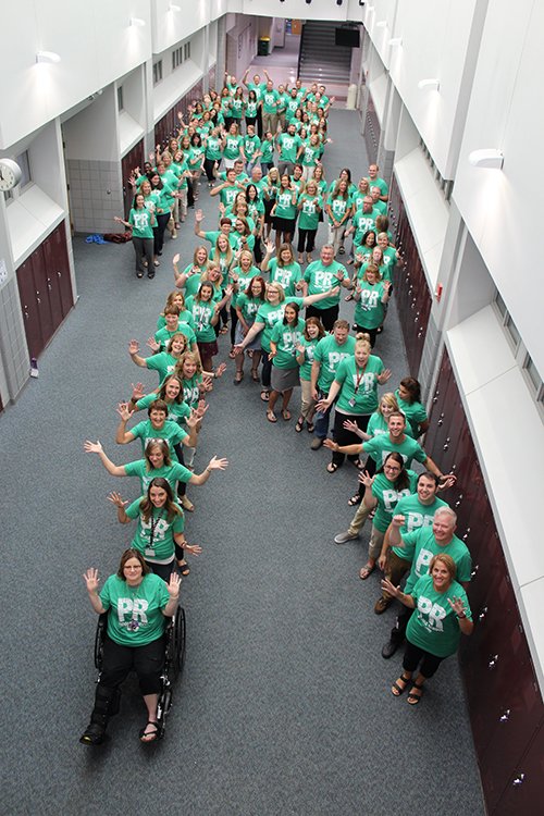 The Prairie Ridge Middle School staff is ready for the new school year! #backtoschool #wearePR