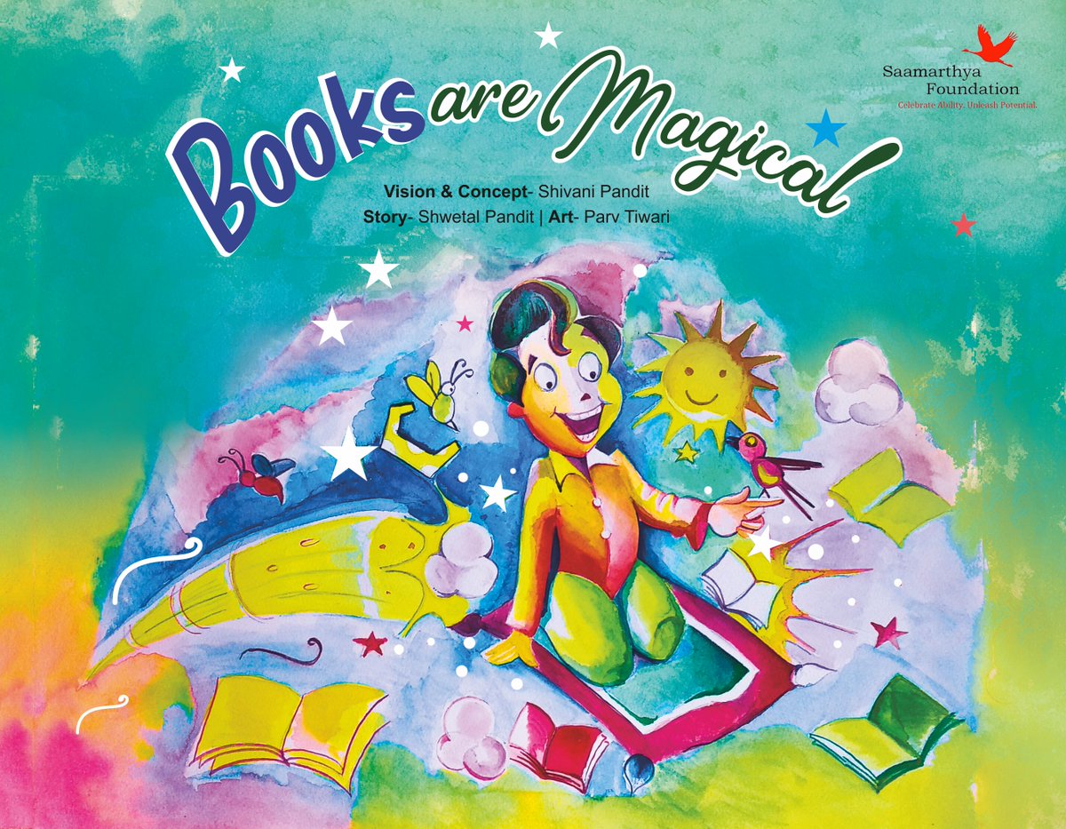 Cover Launch- "Books are Magical" takes you to Kashmir where little Bilal loves reading books. The only problem is, he finds it very hard to read. Until he meets Amir and Ms Shahnaz, a special educator. Will Bilal find help to deal with his Dyslexia? Read on!