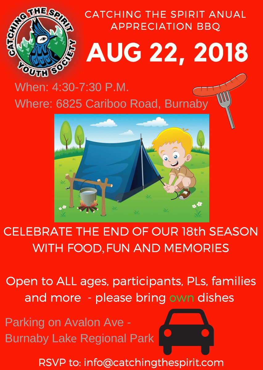 CTSProgram's tweet image. Don&apos;t forget to RSVP for the CTS BBQ tomorrow to info@catchingthespirit.com ! We can&apos;t wait to celebrate the end of our season with you!