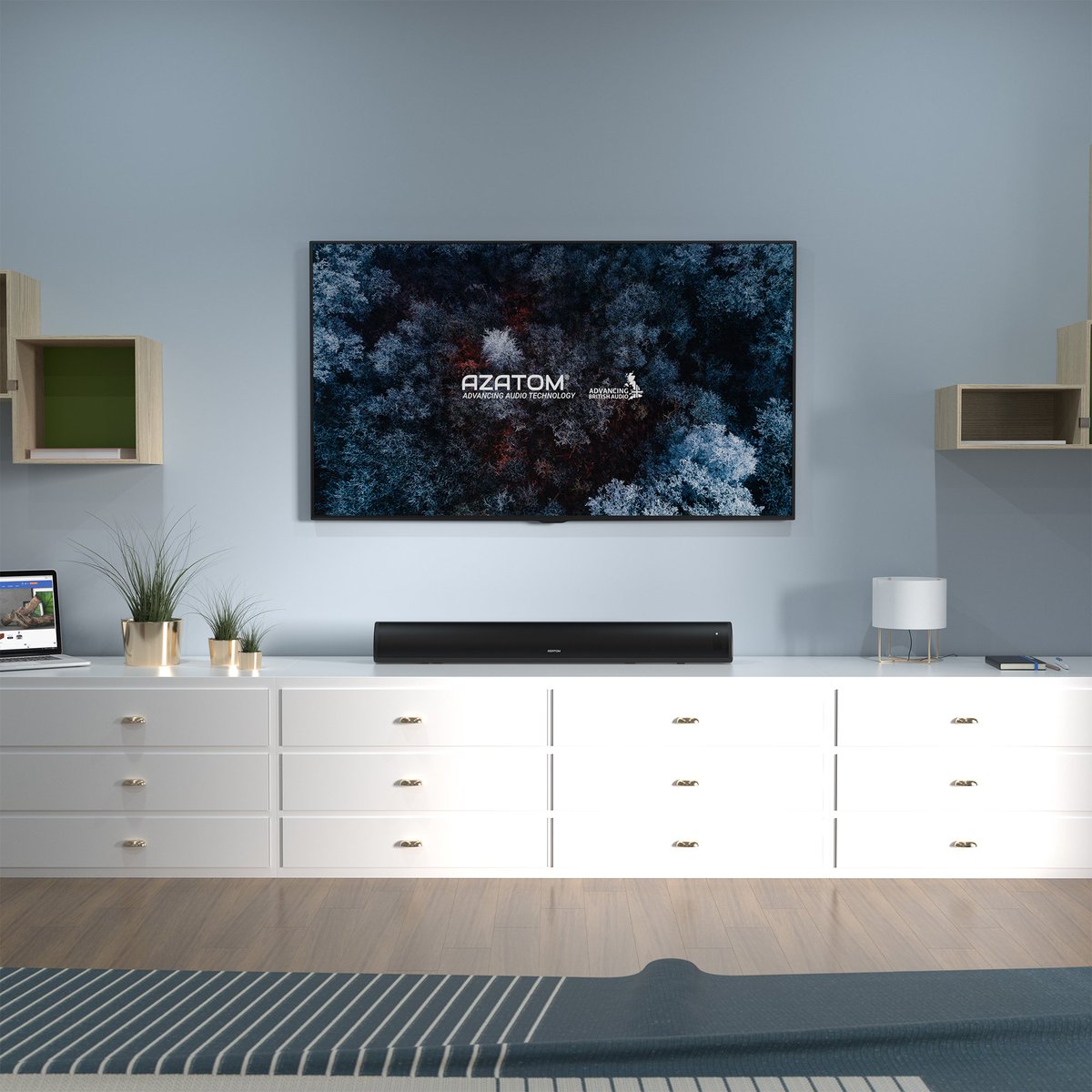 Azatom's tweet photo. The AZATOM Studio UHD2 Soundbar has 180W of power with our incredible high density drivers and custom DSP processing technology that all combine to deliver stunning, room filling sound.

https://t.co/NYQyXFLQi3

#Azatom #AdvancingAudioTechnology #AdvancingBritishAudio https://t.co/Nq5kA8HftI