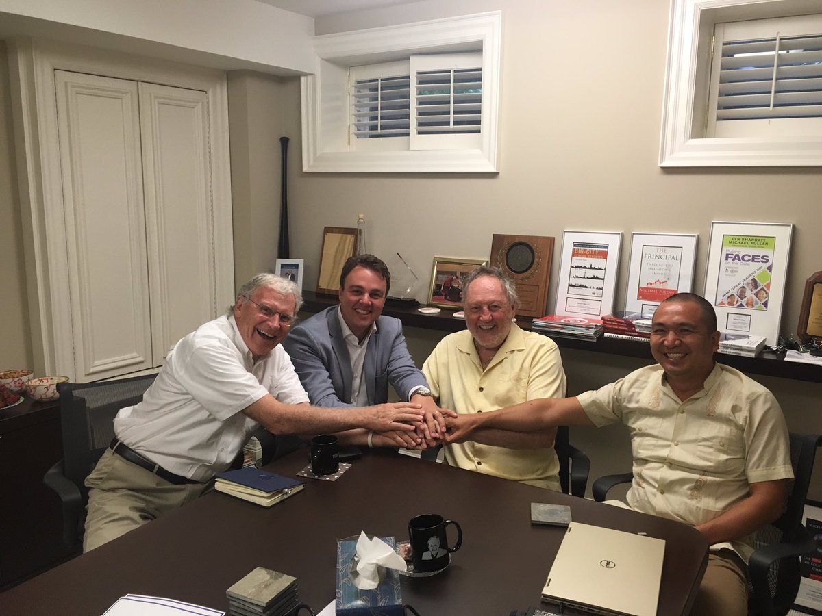 Great meeting with <a href="/MichaelFullan1/">Michael Fullan</a> and his team for <a href="/WIGUP/">WIGUP.tv</a>