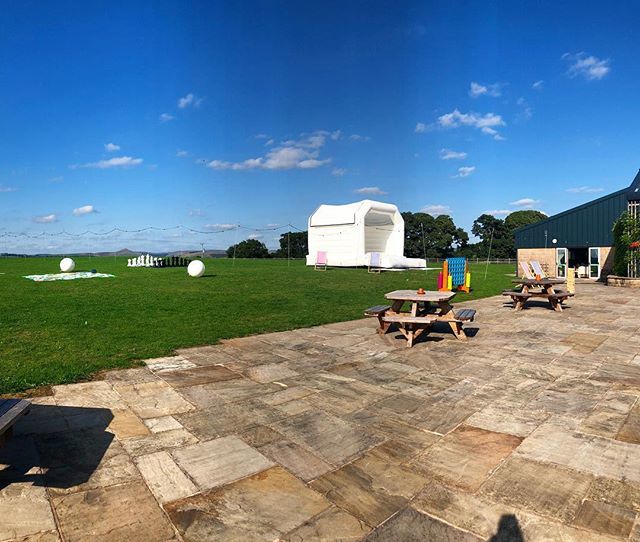 EventechUK's tweet photo. It’s a beautiful day up at @heatonhousefarm with our Garden Games and White Bouncy Castle ☀️.
.
#wedding #fun #castle #games #chess #connect4 #weddings #hire #events #summer #bulani18 #eventechuk https://t.co/qlQOxgVTlc https://t.co/RoBkQMiZv6