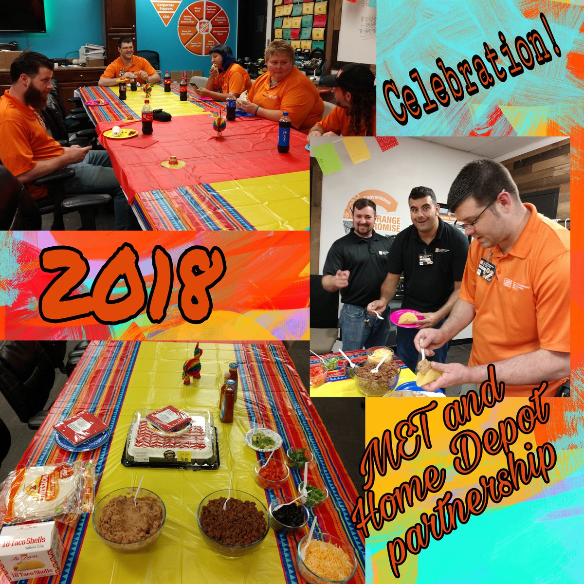 Sonia Paz-Torres (@pupy00725) on Twitter photo Awesome celebration, MET and HD Partnership with a Taco Fiesta! 🌮
@THDRyanS <a href="/THDTHEHODGE/">Tim Hodges</a> <a href="/Derek_WorthTHD/">Derek Worth</a> Awesome celebration, MET and HD Partnership with a Taco Fiesta! 🌮
@THDRyanS <a href="/THDTHEHODGE/">Tim Hodges</a> <a href="/Derek_WorthTHD/">Derek Worth</a>