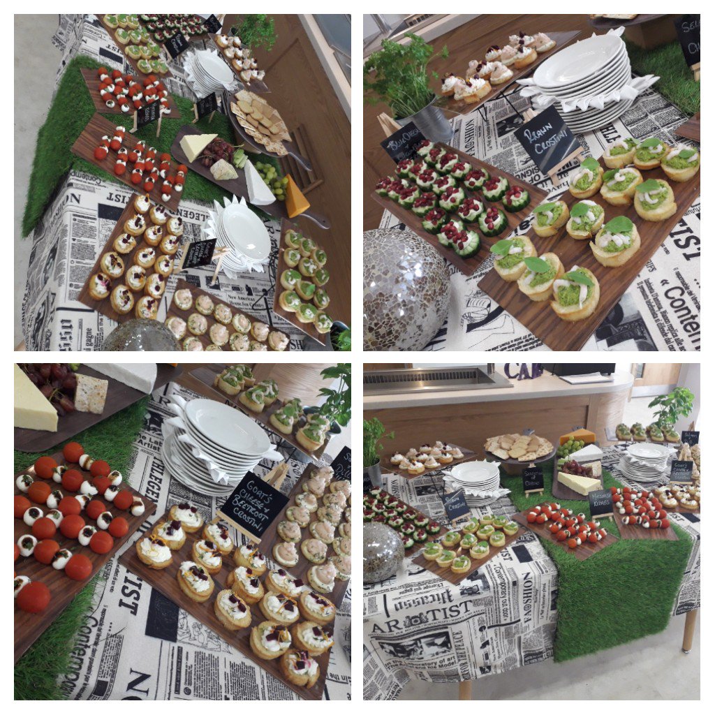 AlexYoungson1's tweet photo. Canapes evening at one of our care sites, well done team😀 @Someboysmum @HopcroftJames   @SamHowes10 @academymatthew @CateringAcademy https://t.co/ohJkXSKopo