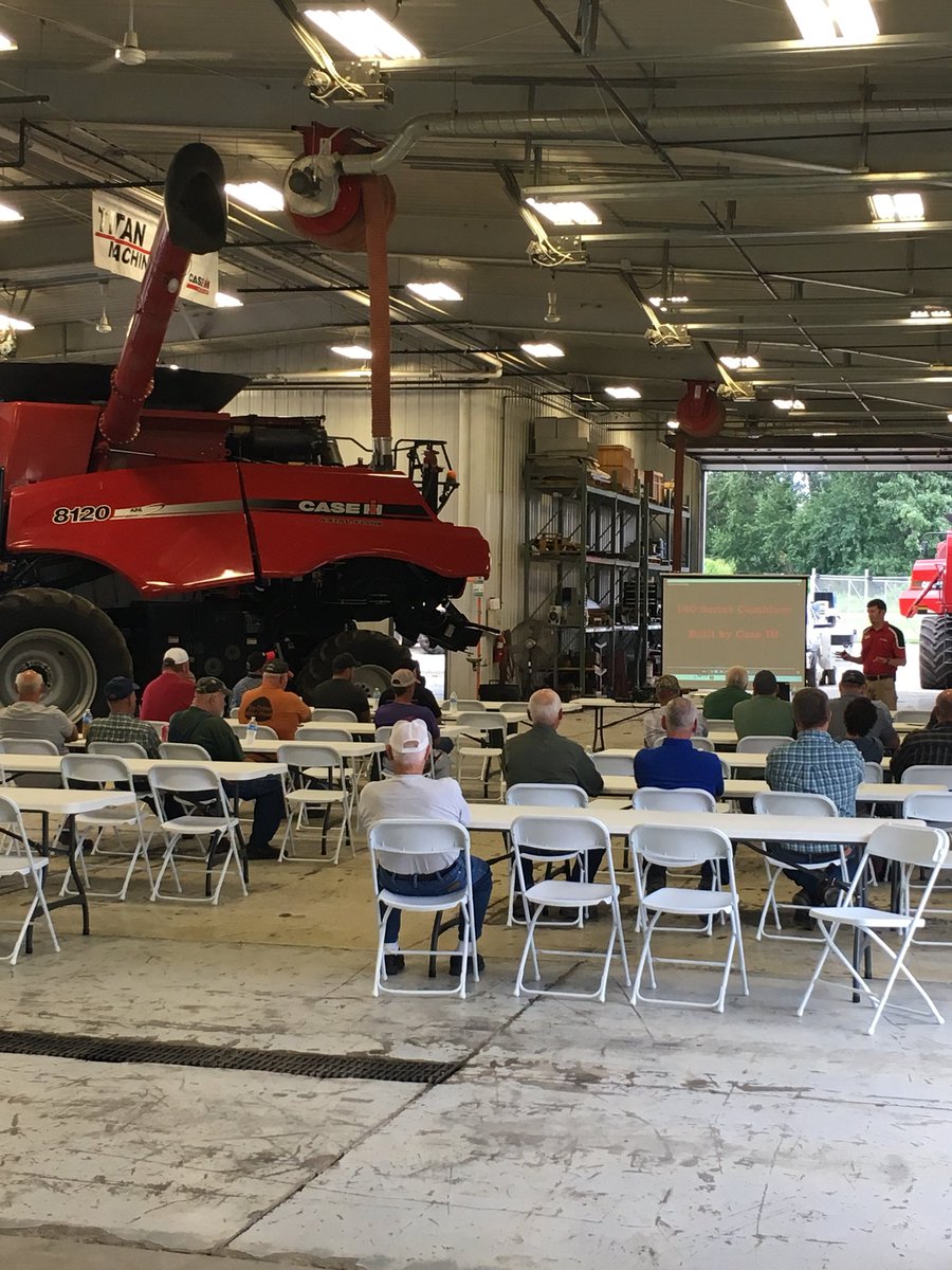 Great evening for a combine clinic!!! We are at Titan Machinery in Center Point Iowa this evening.