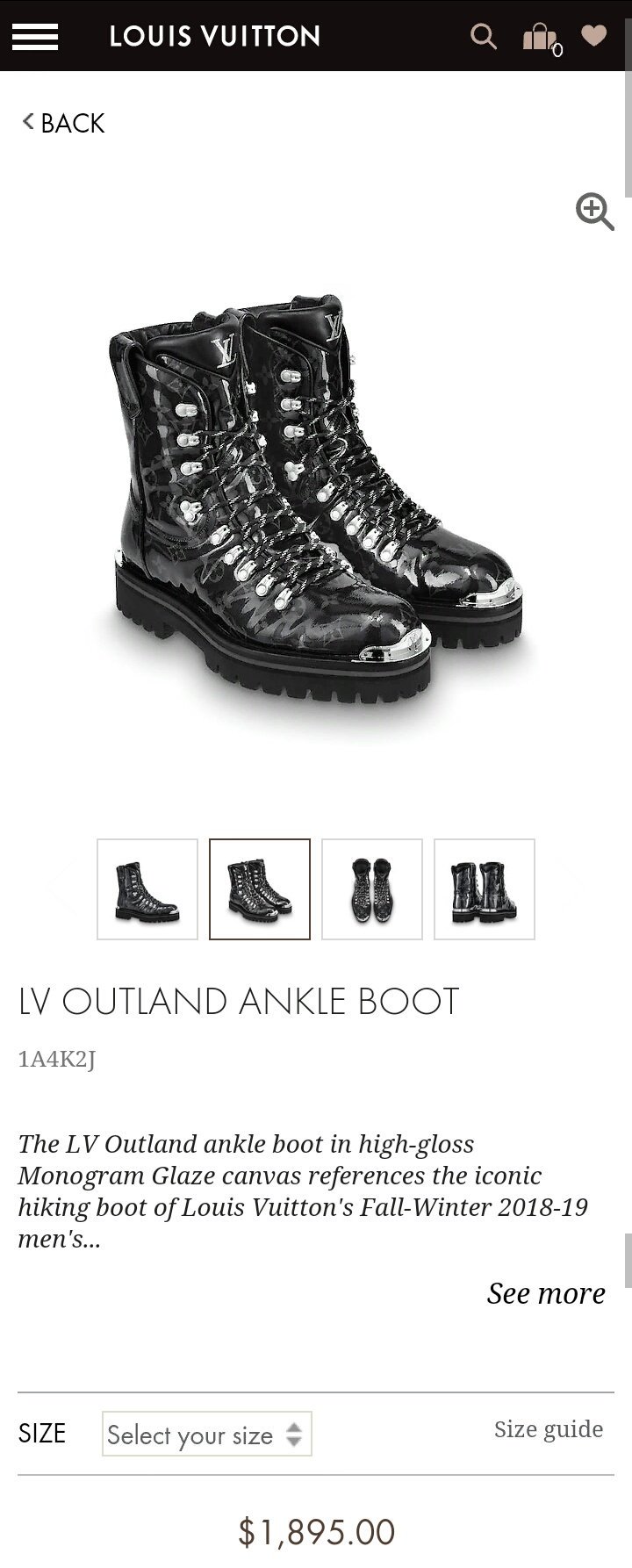 Louis Vuitton Outland Ankle Boots