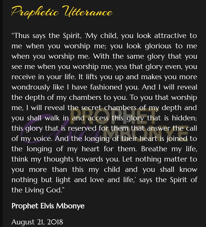 Prophet_elvis's tweet photo. This is what the Spirit of the Lord says to you..!
https://t.co/tq2gQDAZzi https://t.co/s7PSfBJ6WD