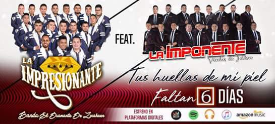 MaryRey29680710's tweet photo. Buena tarde #ImpoFans estamos a sólo 6 días del gran estreno del tema #TusHuellasEnMiPiel, de @laimponentee feat Banda La Impresionante. 
@ClubDeQueSirvio 
@laimponentee 
#TeamDeQuéSirvió 
#FamiliaImponente https://t.co/7Hd8bVK8Qk