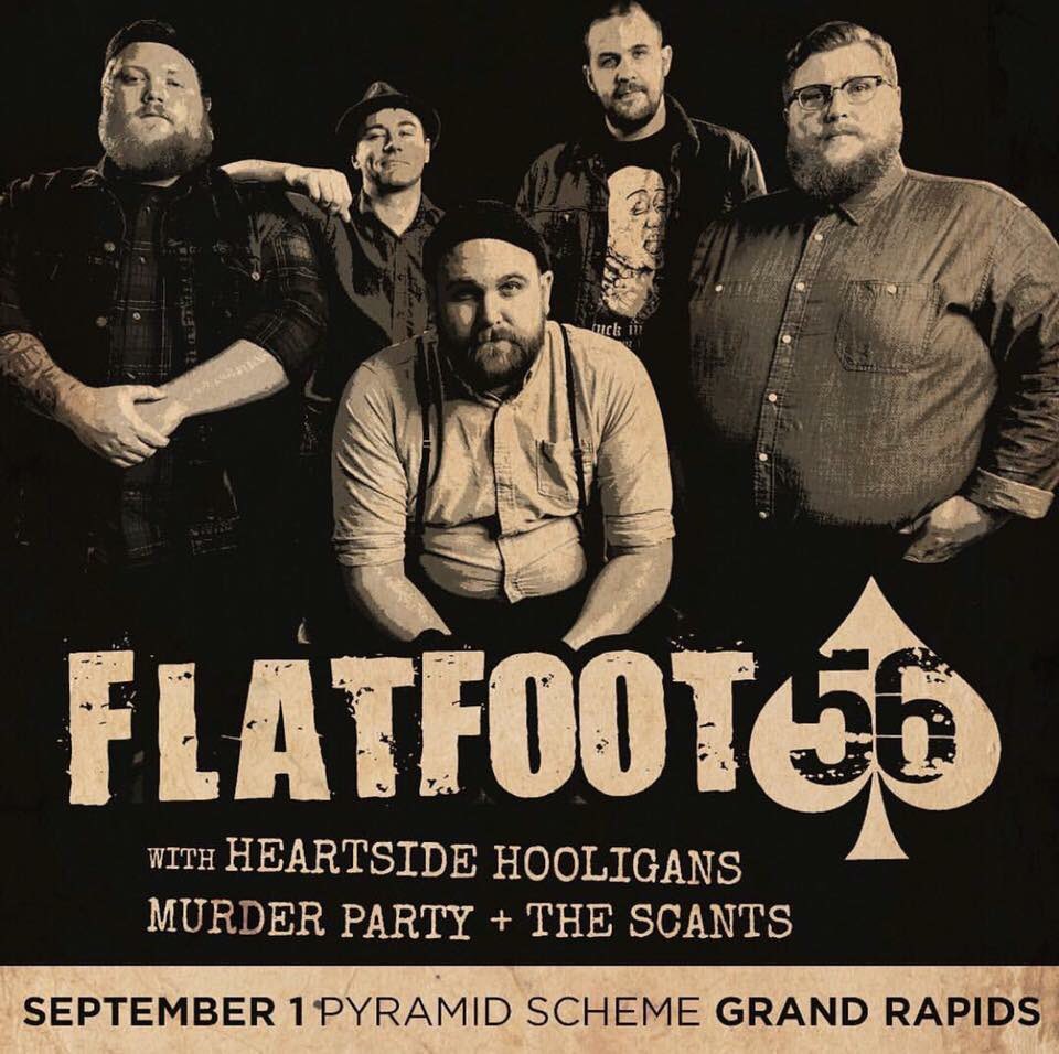 MurderParty1's tweet photo. 9/1 at @pyramidschemegr w/ @flatfoot56 #heartsidehooligans and @the_scantssuck // ALL AGES. We will have a few surprises! Stay tuned. 👻 https://t.co/HxlL5DdwYd