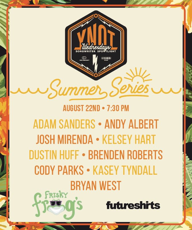 FriskyFrogs's tweet photo. THIS WEDNESDAY NIGHT!!! Come enjoy the live music as these awesome song writers and musicians take the stage for another #YNOTWednesday! Starting at 7:30pm! #FriskyFrogsNashville #DemonbreunHill #SongWriters #NewMusic #LiveMusicNashville #SupportLocalMusicians #WhatToDoWednesday https://t.co/bYDgiGAWiC
