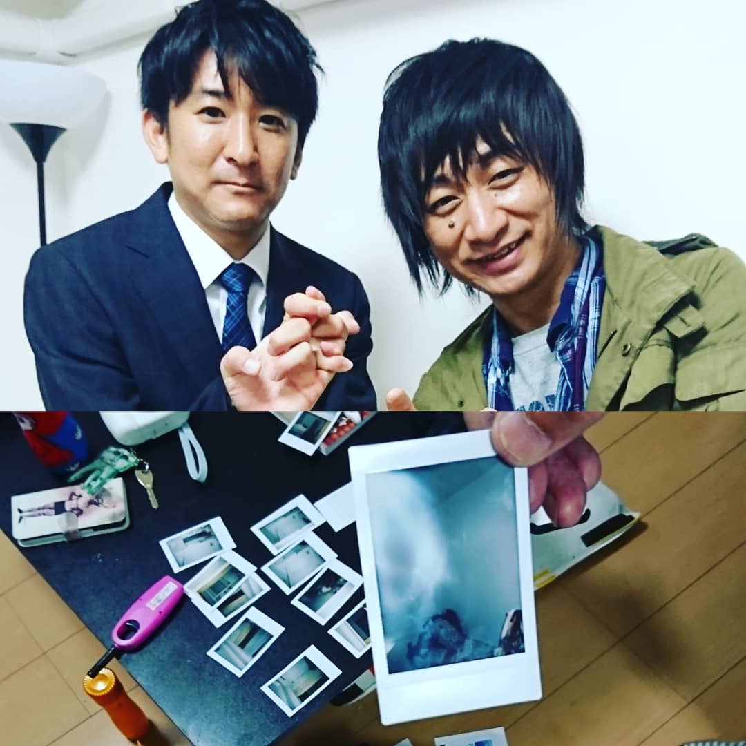 真夜中のロケ終了。ラスト陰陽師と名高い、橋本京明さんとマンションの