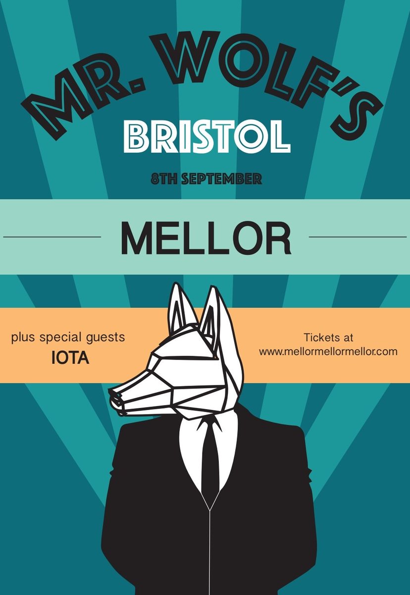 BRISTOL. We're playing <a href="/MrWolfsBristol/">Mr. Wolf's</a> on the 8th of September with the brilliant IOTA. Tickets on the door.

Artwork: Keenan Williams