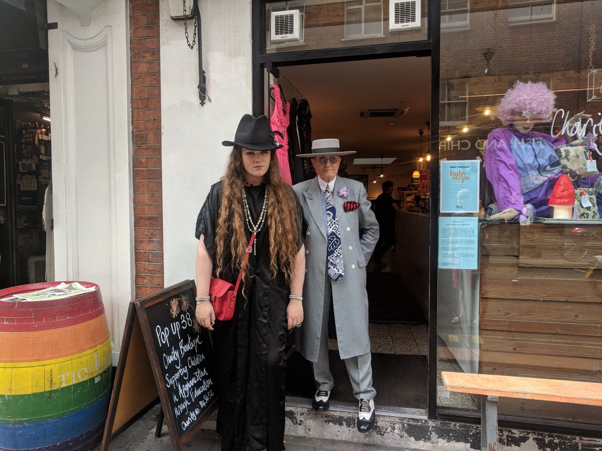 SohoGeorge's tweet photo. Soho street life outside popup38 in 0ld Compton St with @daniellismore    Instagram: @popup38 https://t.co/G9Vziu0Pfb