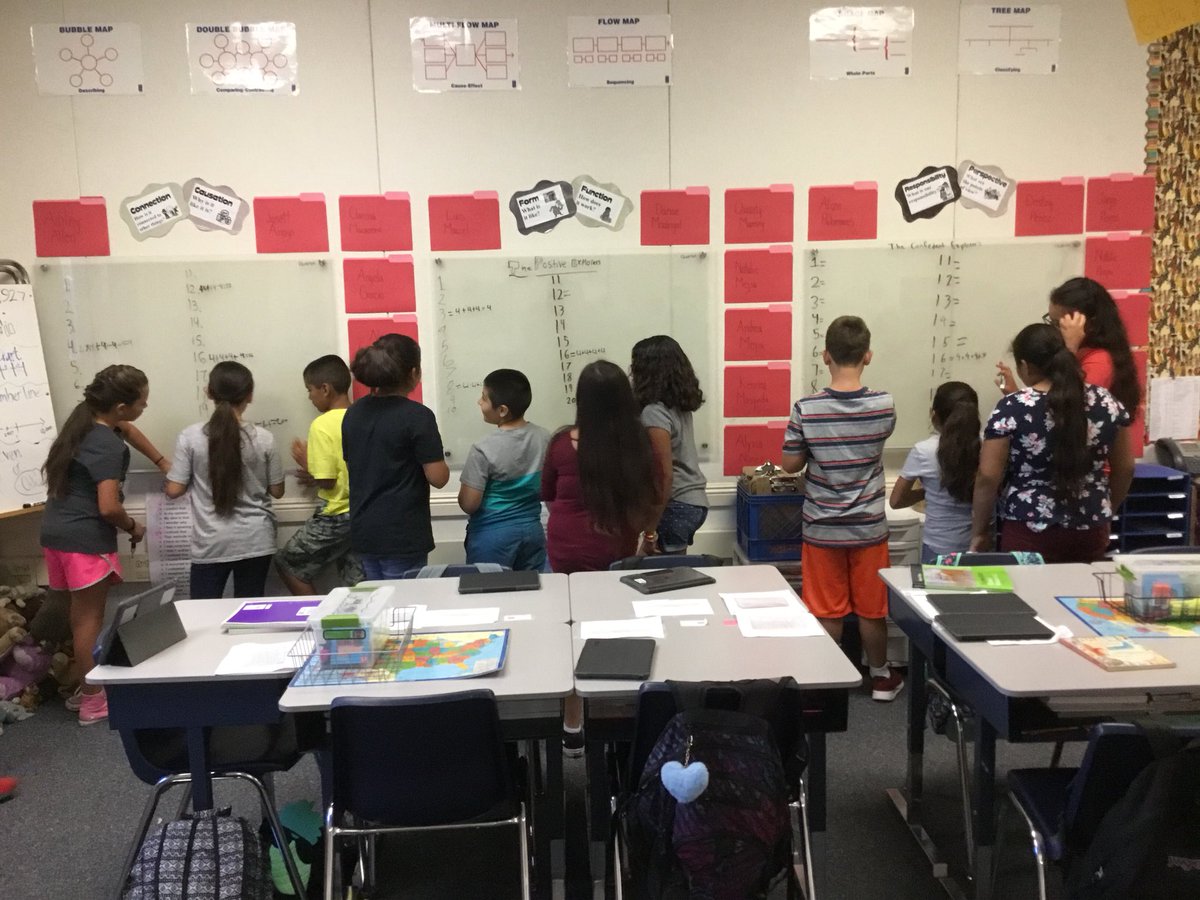 SnookEllyshia's tweet photo. Math groups ROCKING the Four 4’s Youcube Math Activity for CVNIC. Loving Math! @JMAprincipal @DavidShimer1 https://t.co/B4teH7VkuC