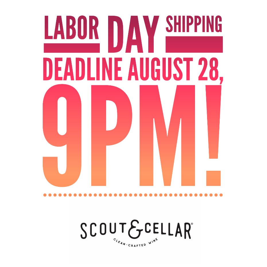 BuzyBeeWine's tweet photo. Ground shipping is now UNAVAILABLE to get your wine order in time for #LaborDay Weekend! 😢
2-Day Shipping is still available though!! Order by 8/28 at 9pm PT for the LAST CHANCE to get ur #wine order shipped in time before #LaborDayWeekend! 🍷☀️🕶️
https://t.co/TjcTJ4W7FB https://t.co/Ogihrs8Sl0
