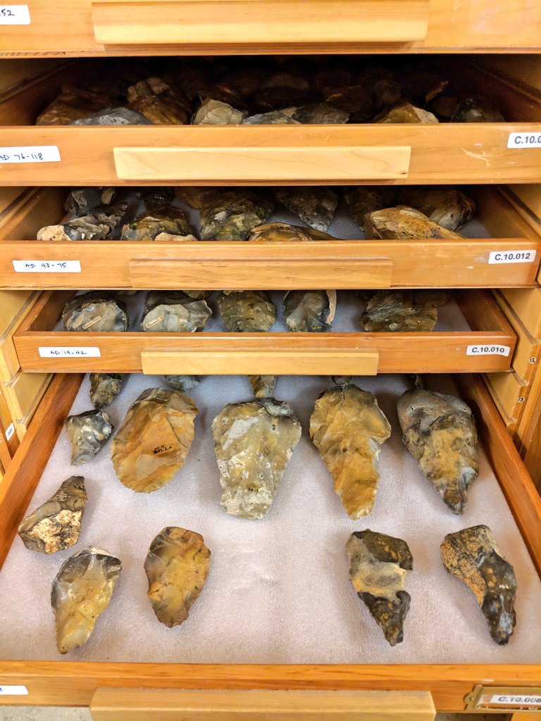 chernairn's tweet photo. #FunFact the @ROMtoronto lithic collection is housed in the West Asian Department! Getting these guys ready for their debut on eMuseum #romdigital #museumcollections #prehistory #palaeolithic #acheulean https://t.co/fHkugHhBqd