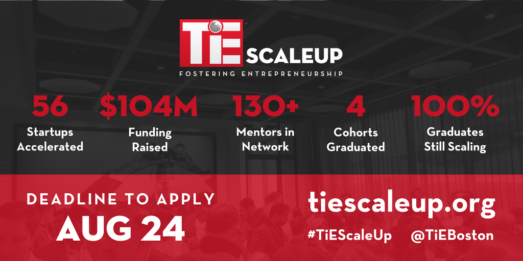 tieboston's tweet photo. #Boston #Startups: Are you preparing for your next capital raise? Apply to #TiEScaleUp's 5th cohort and let our mentor network help you get ready! https://t.co/tJ9iz4Z3wR #startupaccelerator @TiEBoston https://t.co/hul78y0N2Z