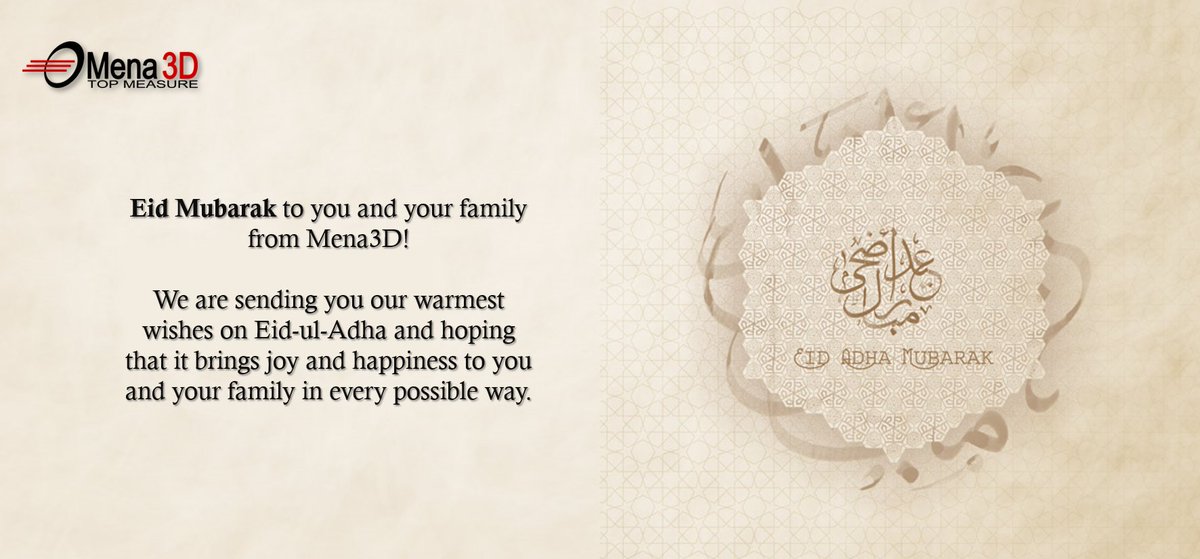 Mena3D Team wishes you #EidMubarak! 
#EidAlAdha
