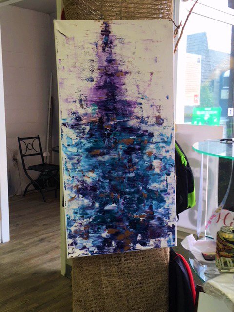 These lovely pieces were painted by Aria MacInnis. Who knows what downtown store her art is being displayed at during Art Walk? #downtownwilliamslake #williamslake #Cariboo #ccclives #beautifulbc #bctourism #exploreBC